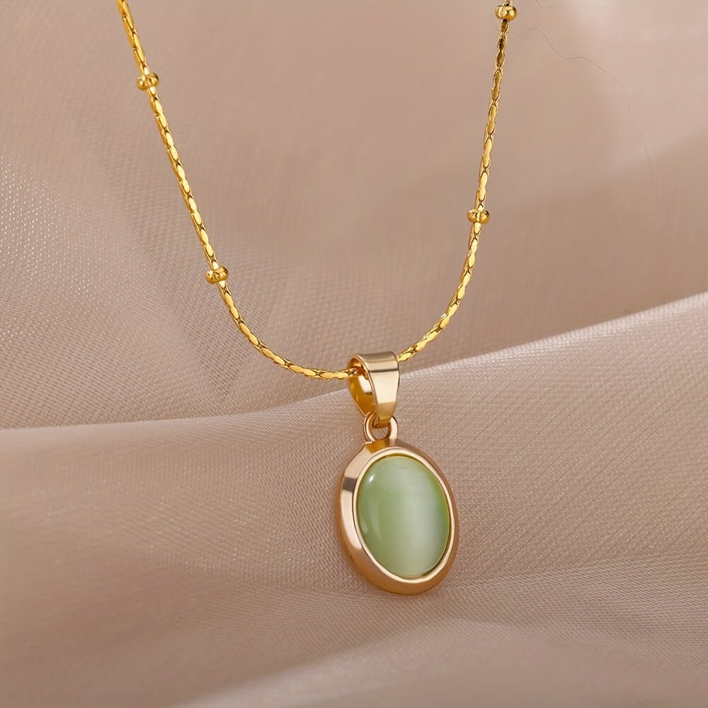 Esmeralda 18K Gold Plattiert Anhängerkette