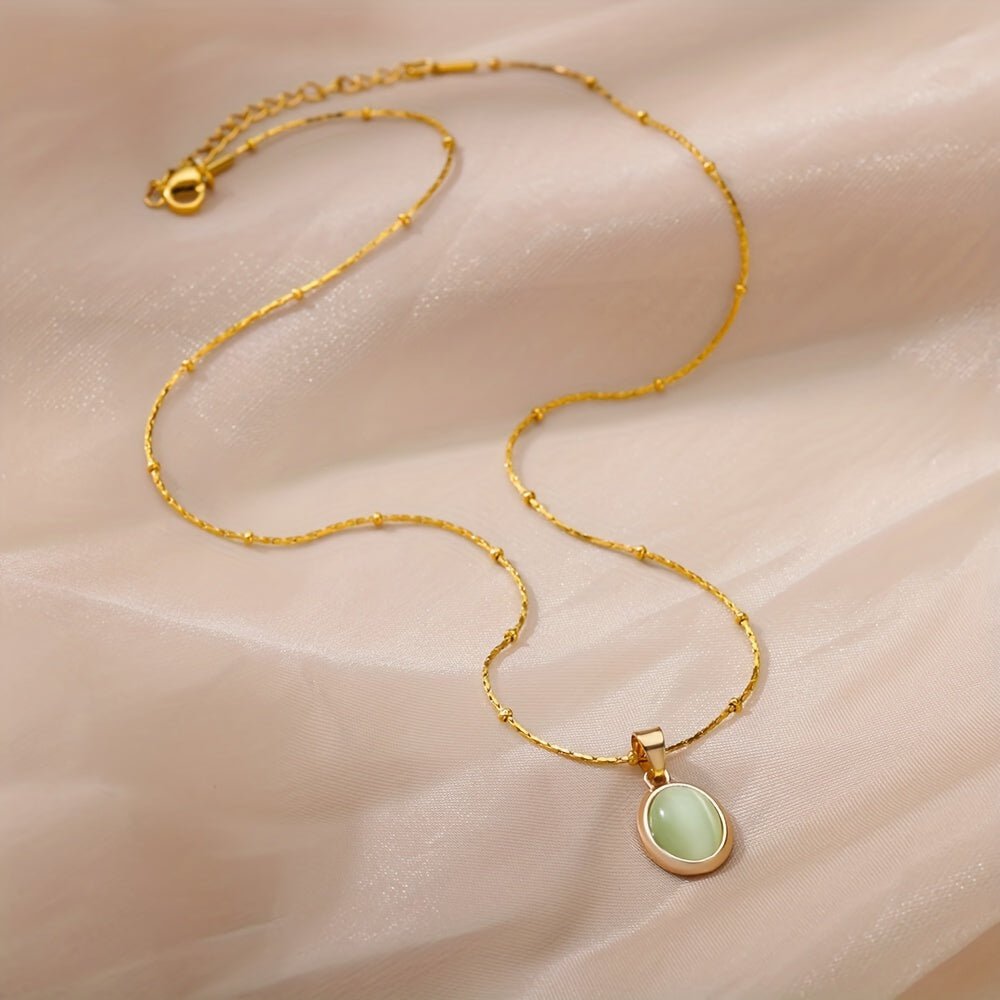 Esmeralda 18K Gold Plattiert Anhängerkette