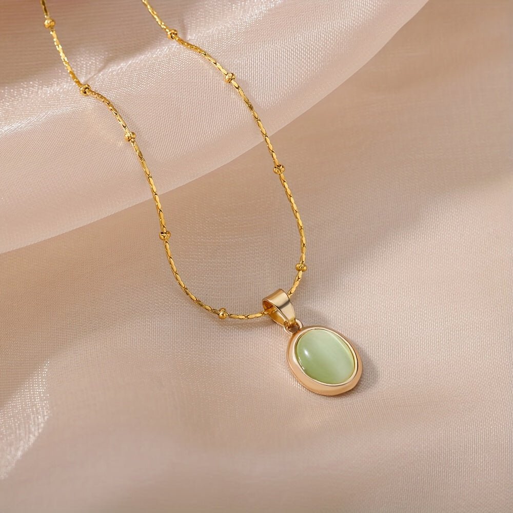 Esmeralda 18K Gold Plattiert Anhängerkette