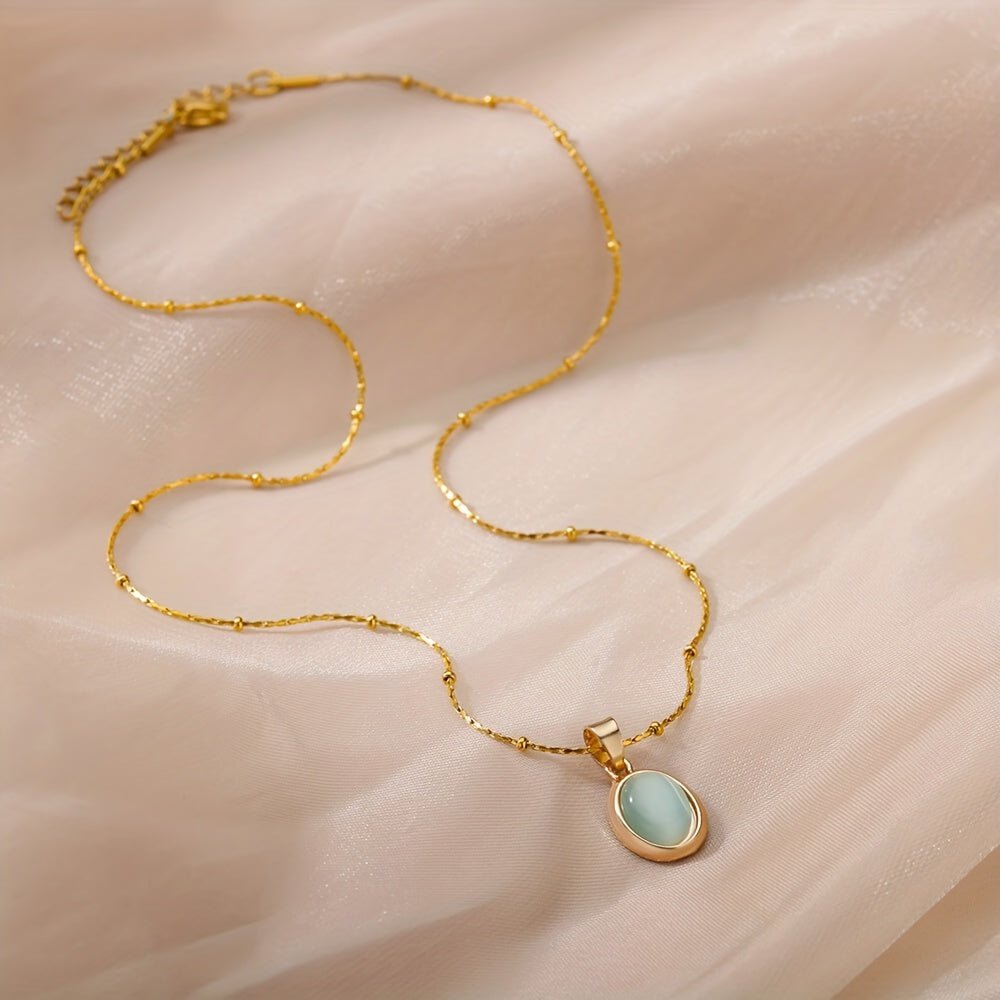 Esmeralda 18K Gold Plattiert Anhängerkette