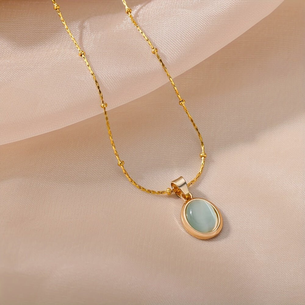 Esmeralda 18K Gold Plattiert Anhängerkette