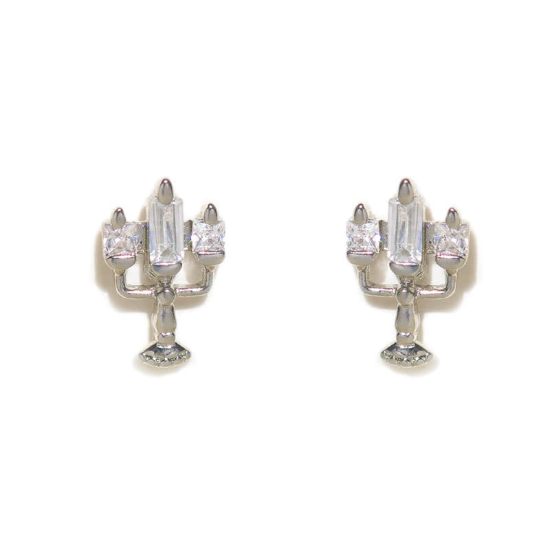 4Pcs Frauen Schönheit Und Die Beast Ohrringe Set