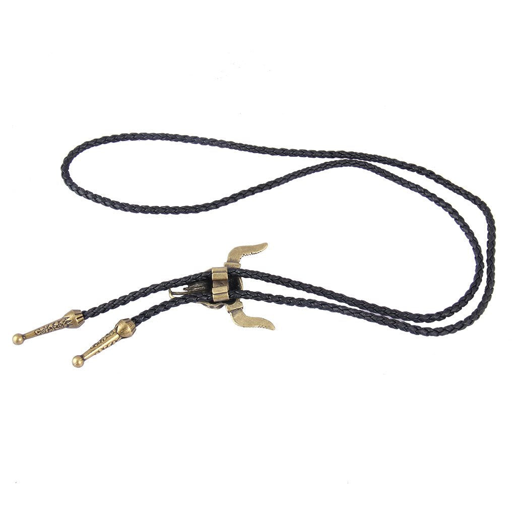 Cowboy Leder Krawatte Western Halskette