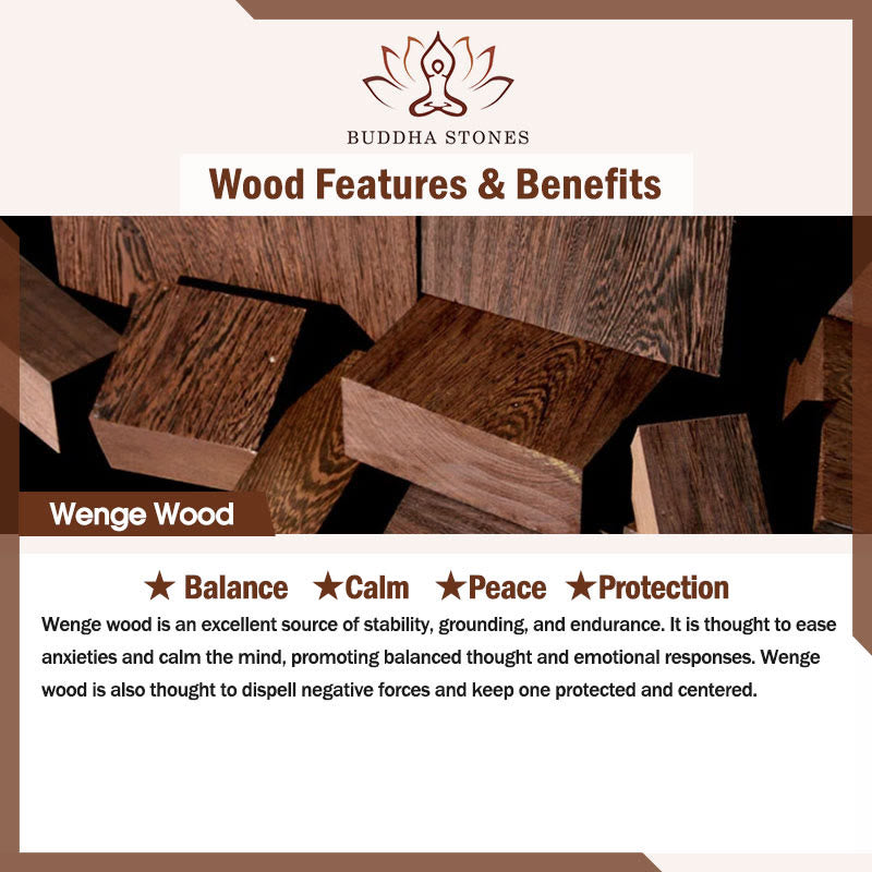 Chavri tibetische Om Mani Padme Hum Dzi Perle Wenge Holz Halskette Anhänger