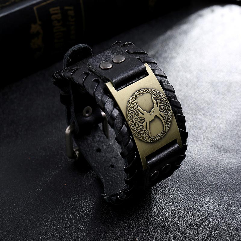 Chavri Lucky Tree Of Life Balance Lederarmband