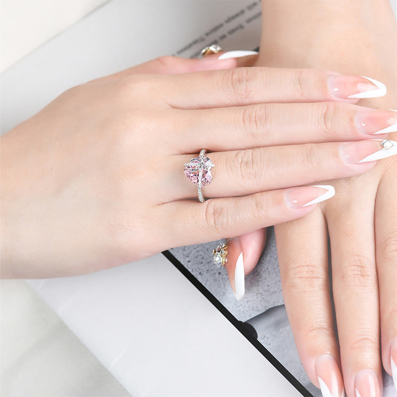 Gib Dir Mein Herz Herzförmiger Zirkonring