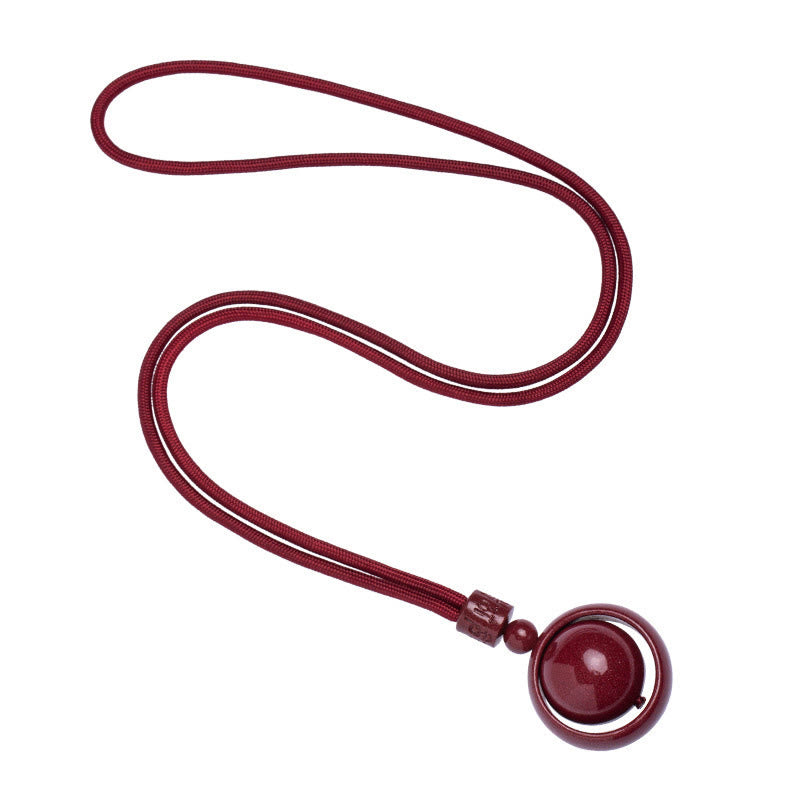 Chavri Cinnabar Om Mani Padme Hum PiXiu Segen Glücksperlen-Halskettenanhänger