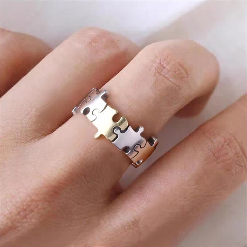 Geometrisches Puzzle -Puzzle -Ring