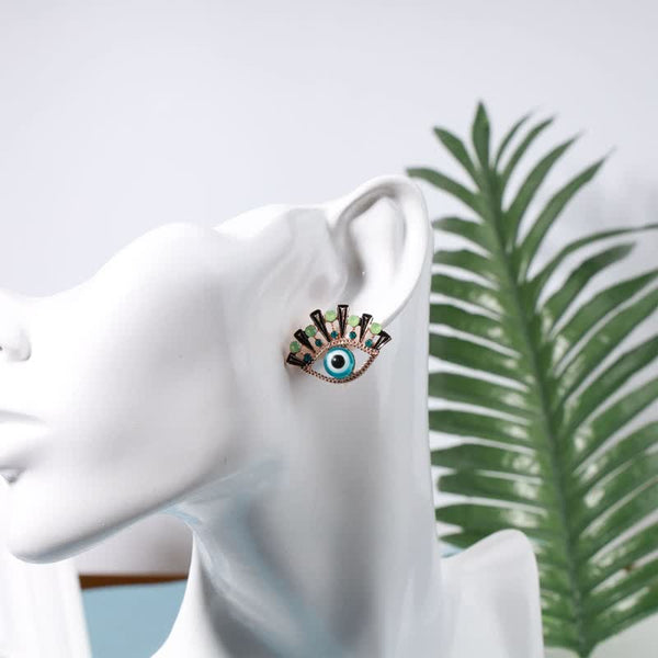 Auge Von Doom Sapphire Creative Peacock Ohrringe