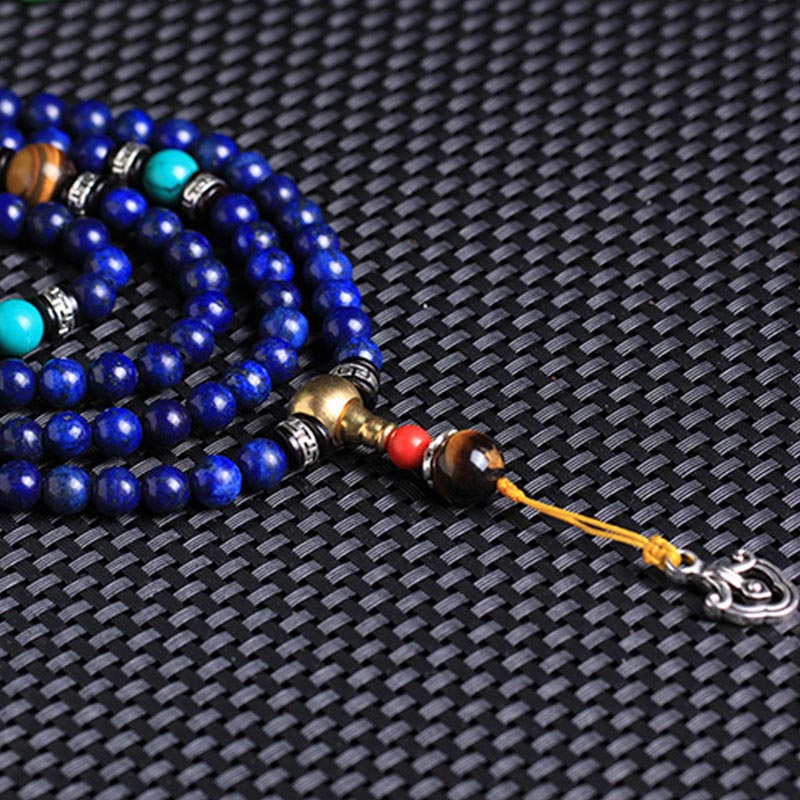 Chavri 108 Perlen Lazurite Positive Armband Mala