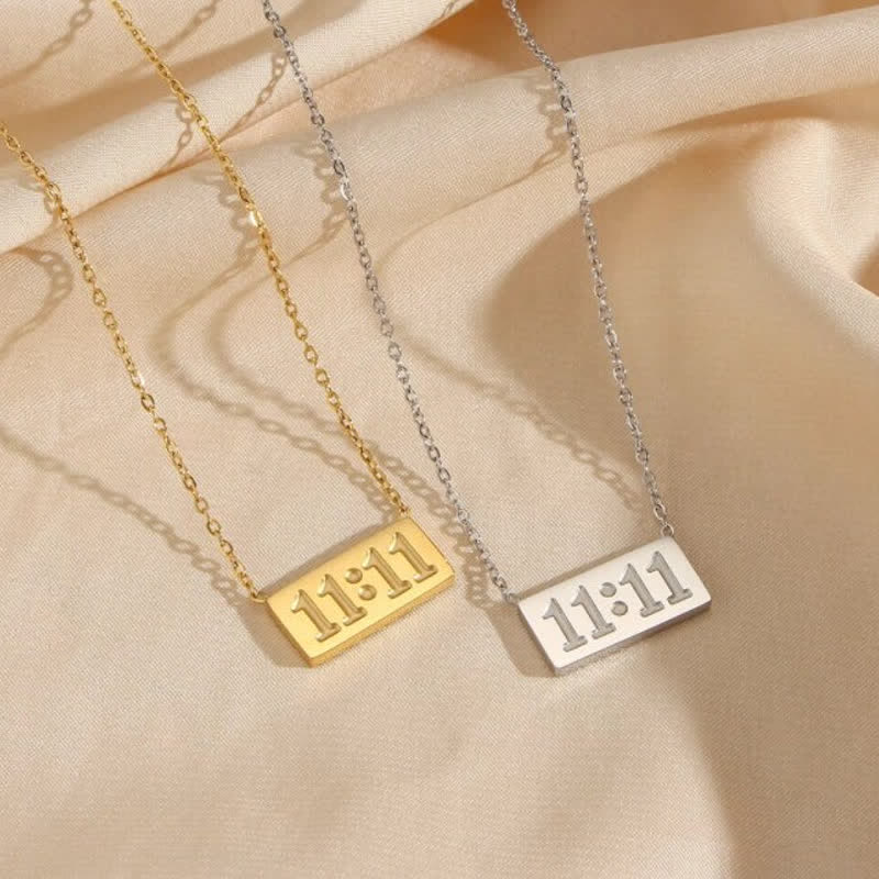 11 11 Engelsnummer Zierkette Und Ring