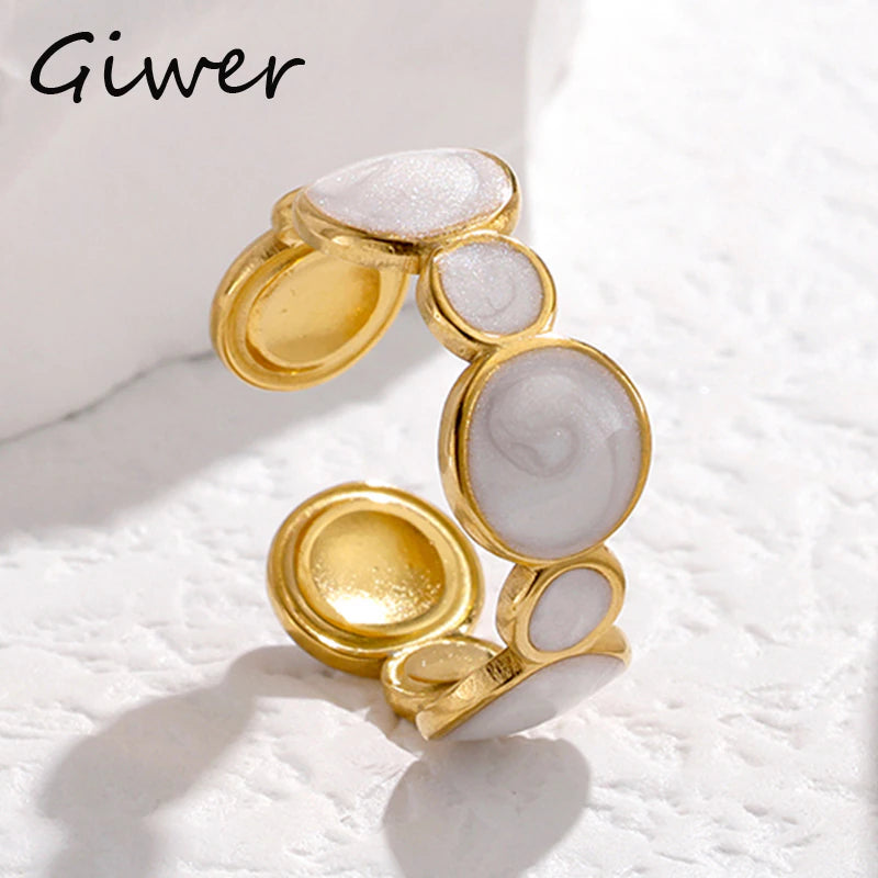 Ausgehöhlter Liebesherz-Edelstahlring