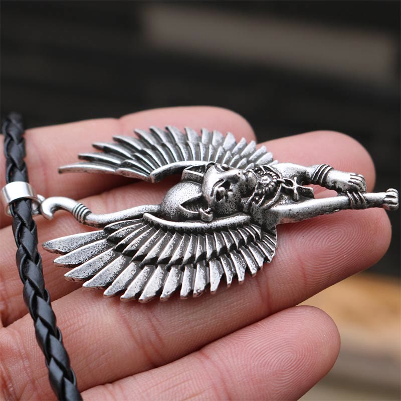 Antike Ägyptische Bastet -Statue -Katzenkette