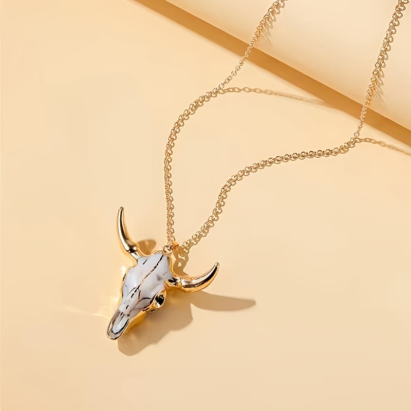 Frei Heute Männer Modelle Bullenkopf Anhänger Halskette