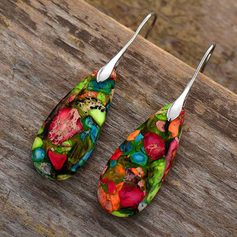 Chavri Kaiserstein-Kristall-Glücksohrringe