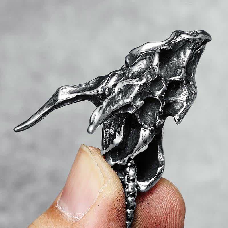 Frei Heute Dragon Spirit Draconic Skeleton Halskette