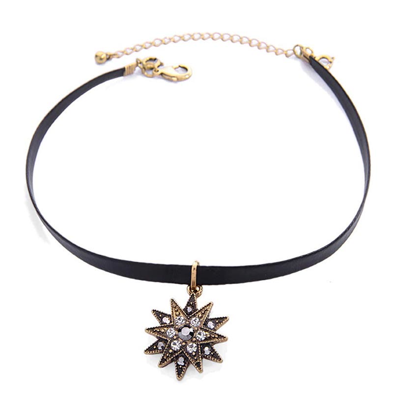 Elegante Dame Dreiteilige Layered Star Zirkonias Halskette