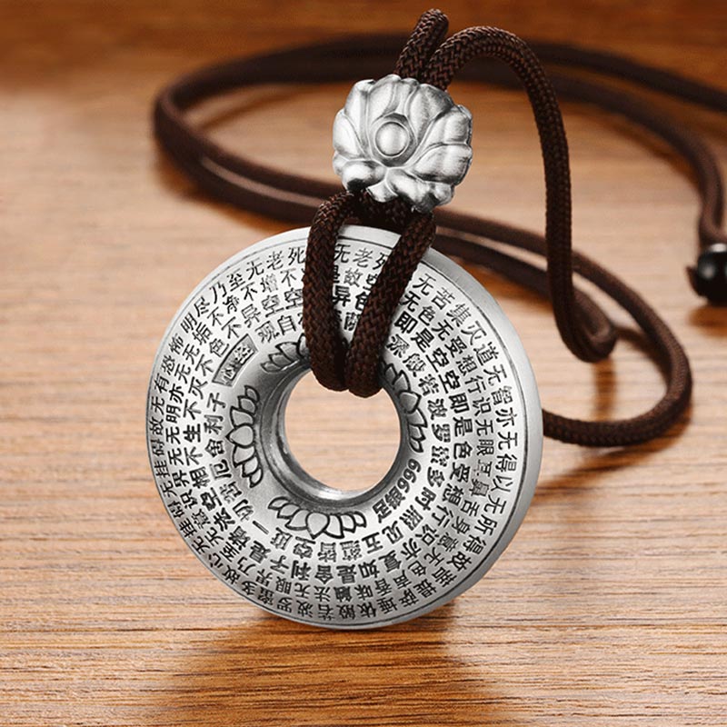 Chavri handgemachte tibetische Mantra Lotus Reinheit Halskette