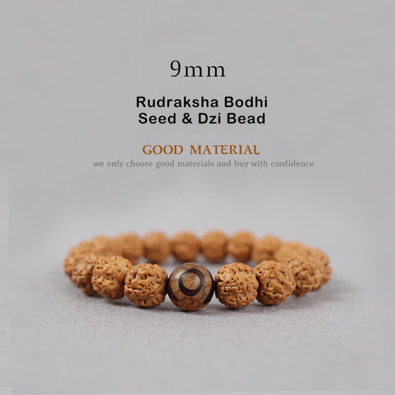 Chavri Tibet Rudraksha Bodhi Seed Dzi Bead Bernstein Türkis Reichtum Armband