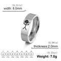 Einfache Trend Lustige Mittelfinger Stickman Ring Hip Hop Fuxk Sie Doodle Ringe für Mann Paar Party Neue Geschenke Schmuck