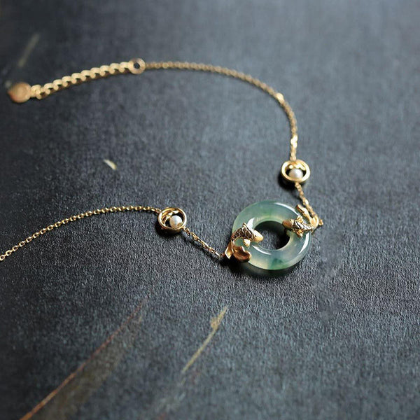 Chavri Cyan Jade Koi Fisch Heilharmonie Armband