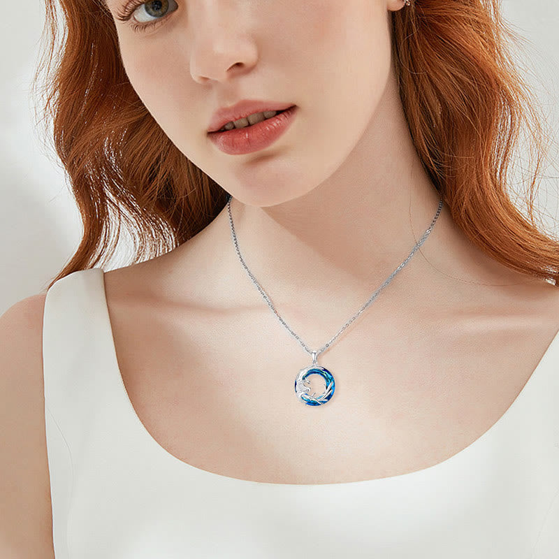 Phoenix Firebird Kristall Glück Schutz Halskette Anhänger Ohrringe