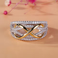 Für Immer Liebe Infinity Bowknot Zirkon Ring