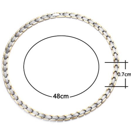Gold Germanium Magnetische Halskette Für Frauen