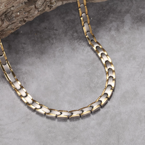 Gold Germanium Magnetische Halskette Für Frauen