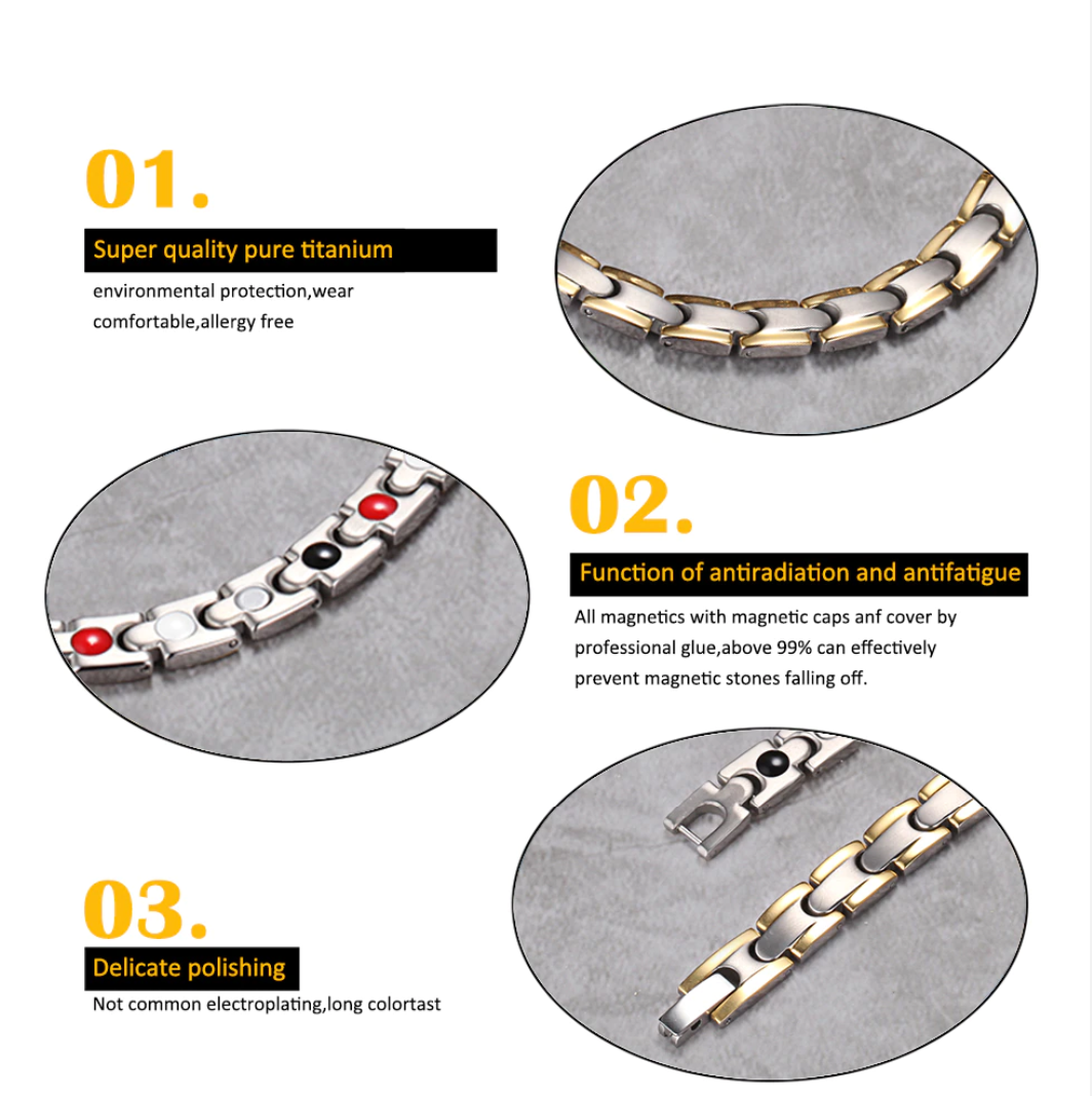 Gold Germanium Magnetische Halskette Für Frauen