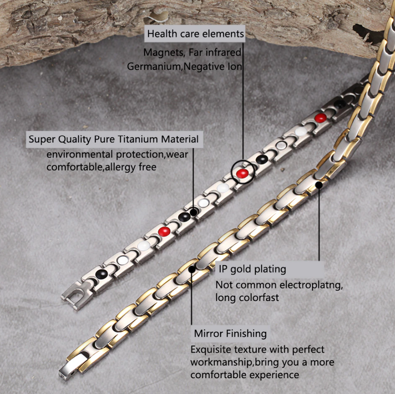 Gold Germanium Magnetische Halskette Für Frauen