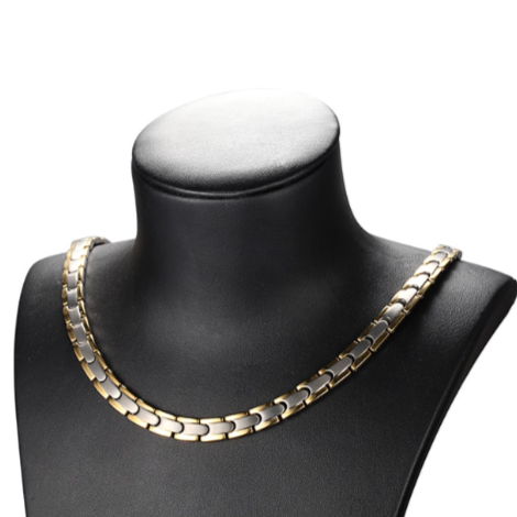 Gold Germanium Magnetische Halskette Für Frauen