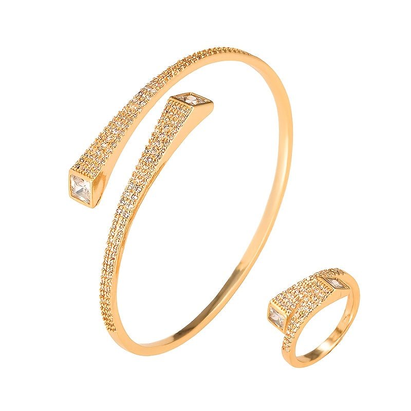 Gabrielle 18K Gold Plattiert Ein Rundum Armband