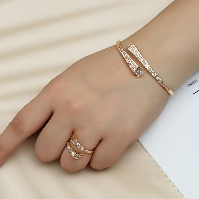 Gabrielle 18K Gold Plattiert Ein Rundum Armband