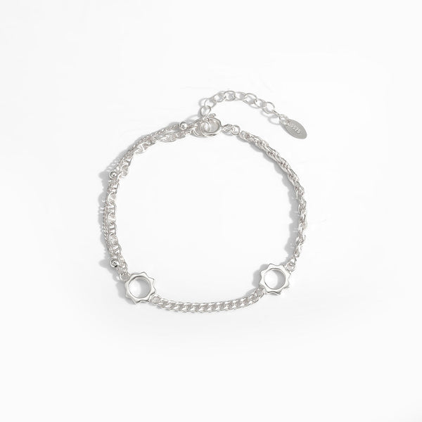 Sonnenblumen-Puff-Kettenarmband