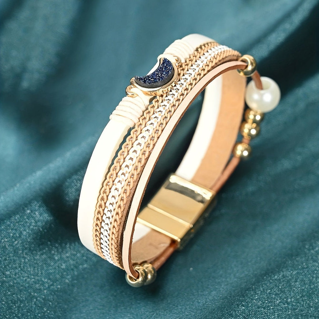 Honora Layered Leder Combo Armband