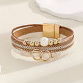 Honora Layered Leder Combo Armband