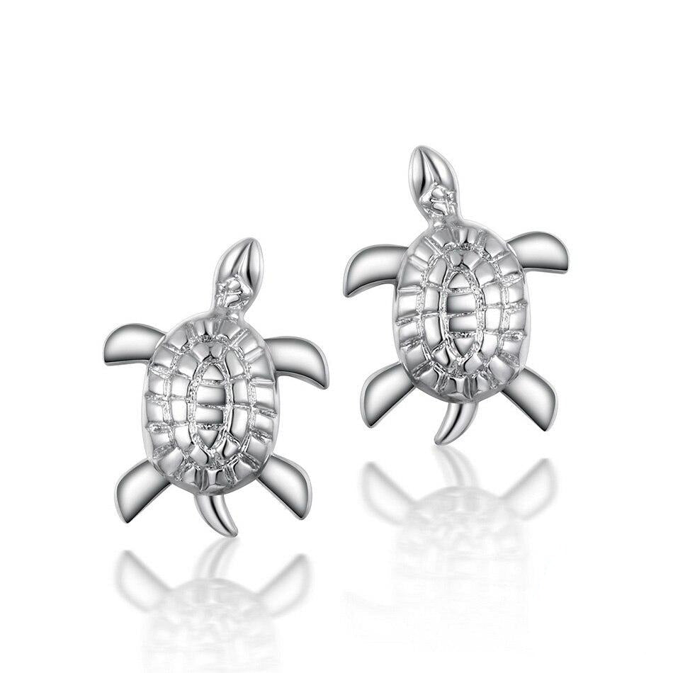 925 Sterling Silber Turtle Ohrringe Mit Frauen Schmuck
