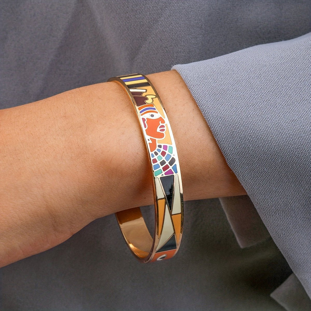 Isabeau 14K Gold Plattiert Ägyptischer Armreif