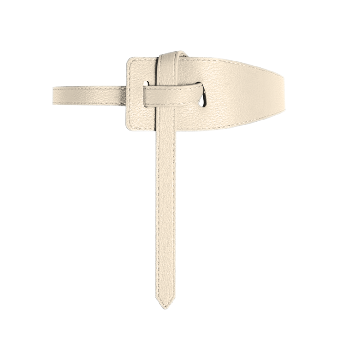 Langer Knoten Taillengürtel aus Leder