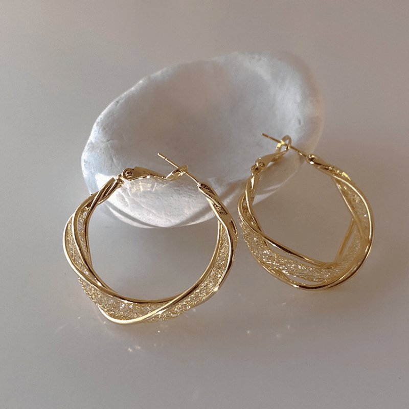 Kiarra Verdrehte Wickelohrringe