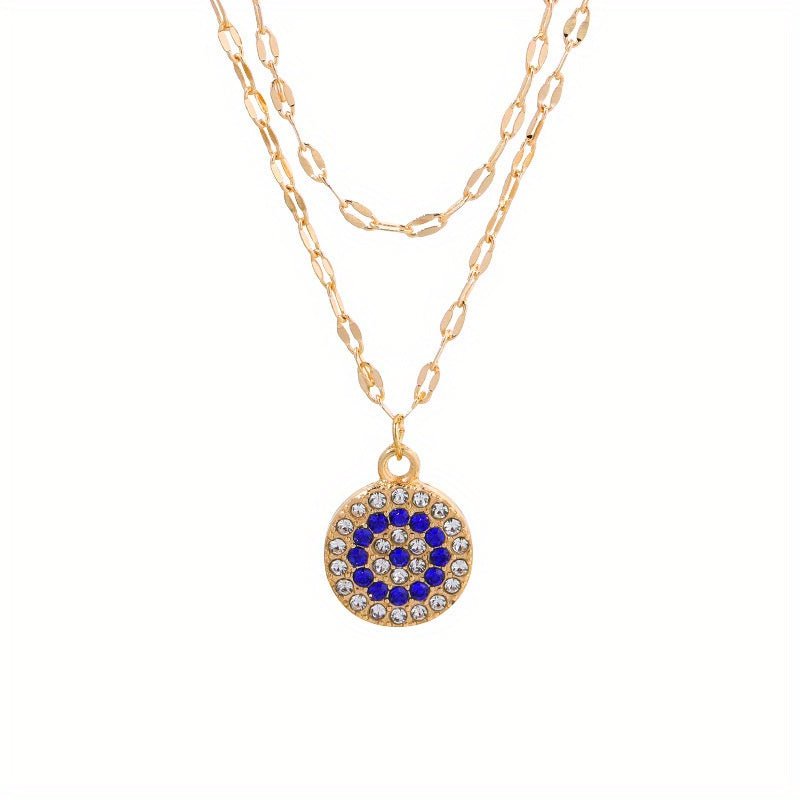Lavinia Doppelschicht 18K Gold Halskette