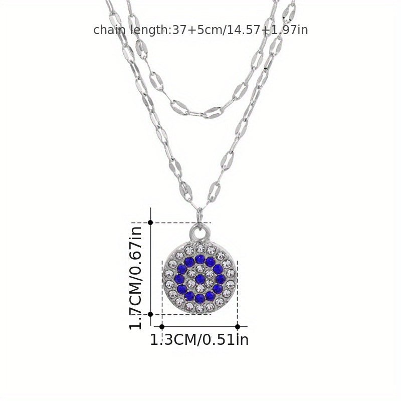 Lavinia Doppelschicht 18K Gold Halskette