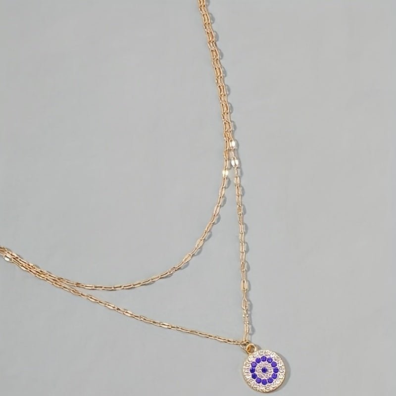 Lavinia Doppelschicht 18K Gold Halskette