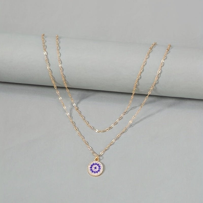 Lavinia Doppelschicht 18K Gold Halskette