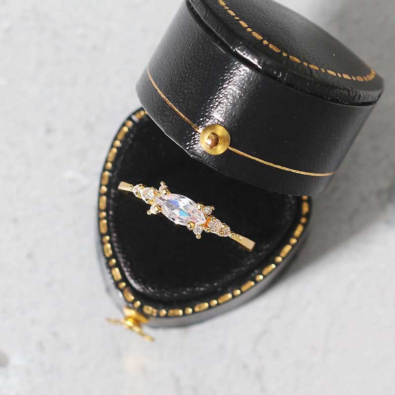 Leichte Und Dünne Multi Schicht Zier Strass Ringsammlung