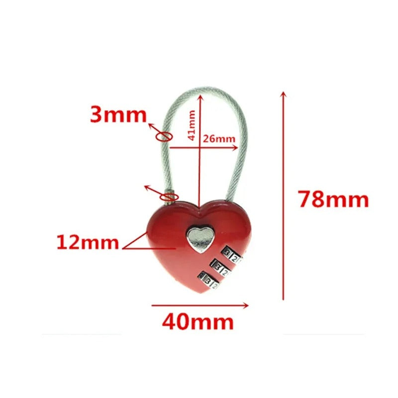 Liebesschloss mit Zahlencode