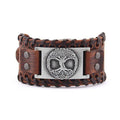 Baum des Lebens Lederwickelarmband