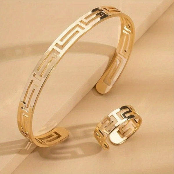 Odelia 18K Gold Plattiertem Armreif