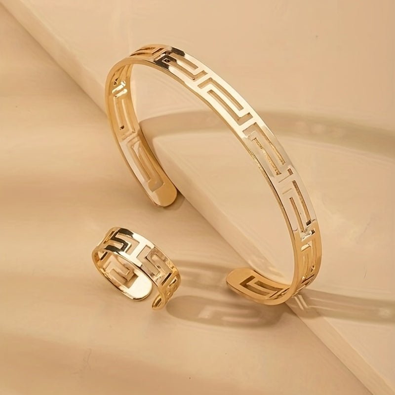Odelia 18K Gold Plattiertem Armreif